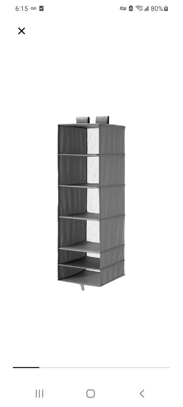 closet cloth rack Hanging Organizer 5 for $40