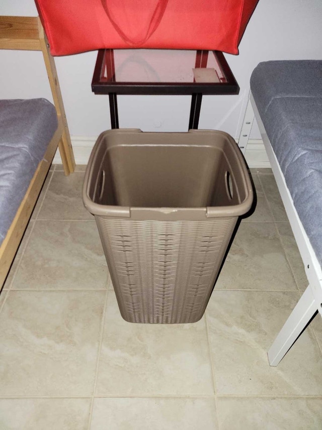 Brown Plastic Laundry Basket