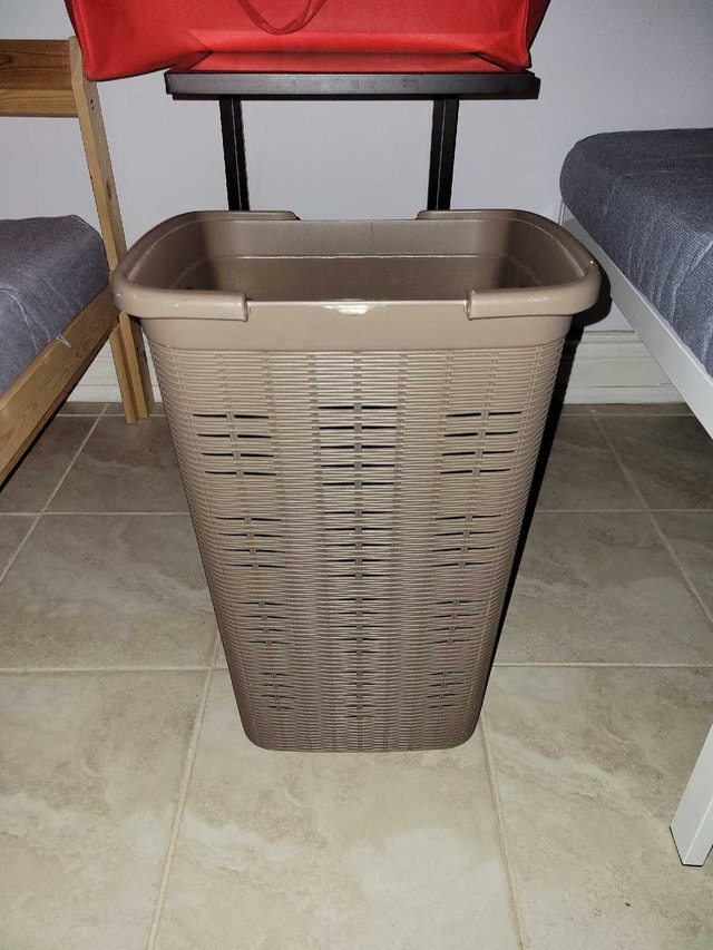 Brown Plastic Laundry Basket - photo 2