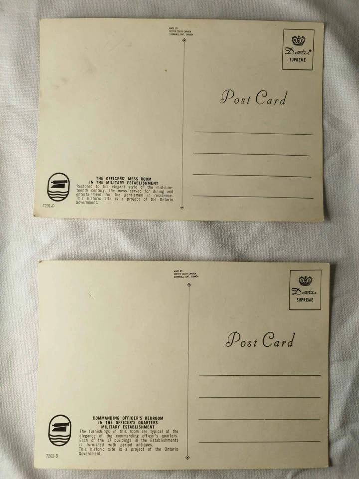 2 Vintage Postcards: Historic Naval Establishments, Penetanguish - photo 2