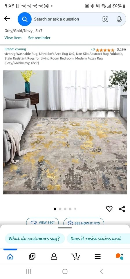 Brand New vivorug Ultra Soft Area Rug - Still in Packaging! - photo 2