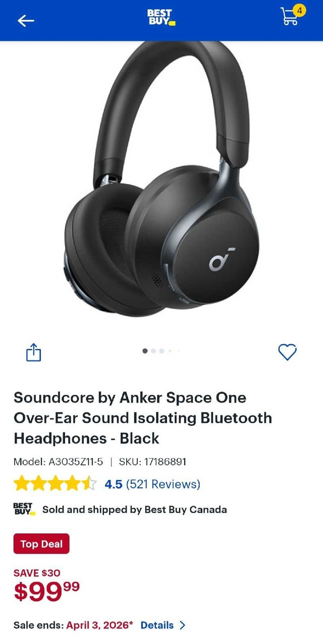Anker Soundcore CS 30Q ANC Headphones - Brand New, Sealed - photo 5