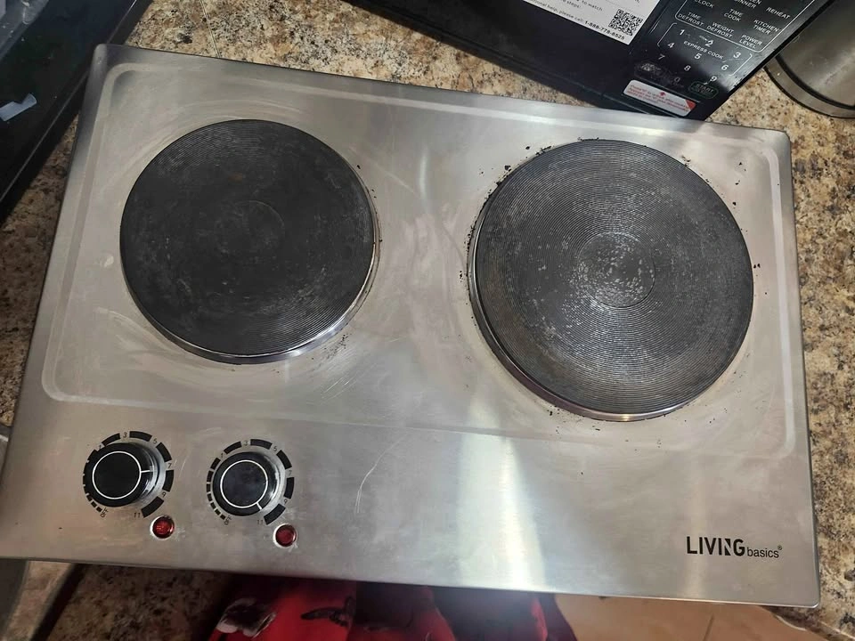LIVINGbasics 1800W Double Hot Plate Countertop Burner
