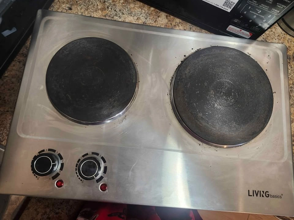 LIVINGbasics 1800W Double Hot Plate Countertop Burner - photo 2