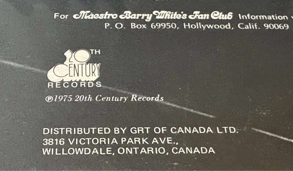 1975 Barry White "Just Another Way To Say I Love You" Vinyl - photo 2