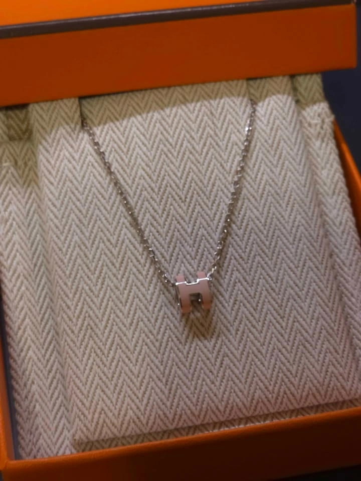 Hermès Pink Mini Pop H Necklace - photo 2