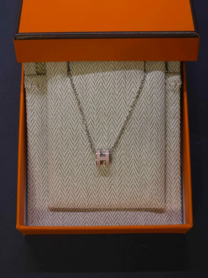 Hermès Pink Mini Pop H Necklace - photo 3