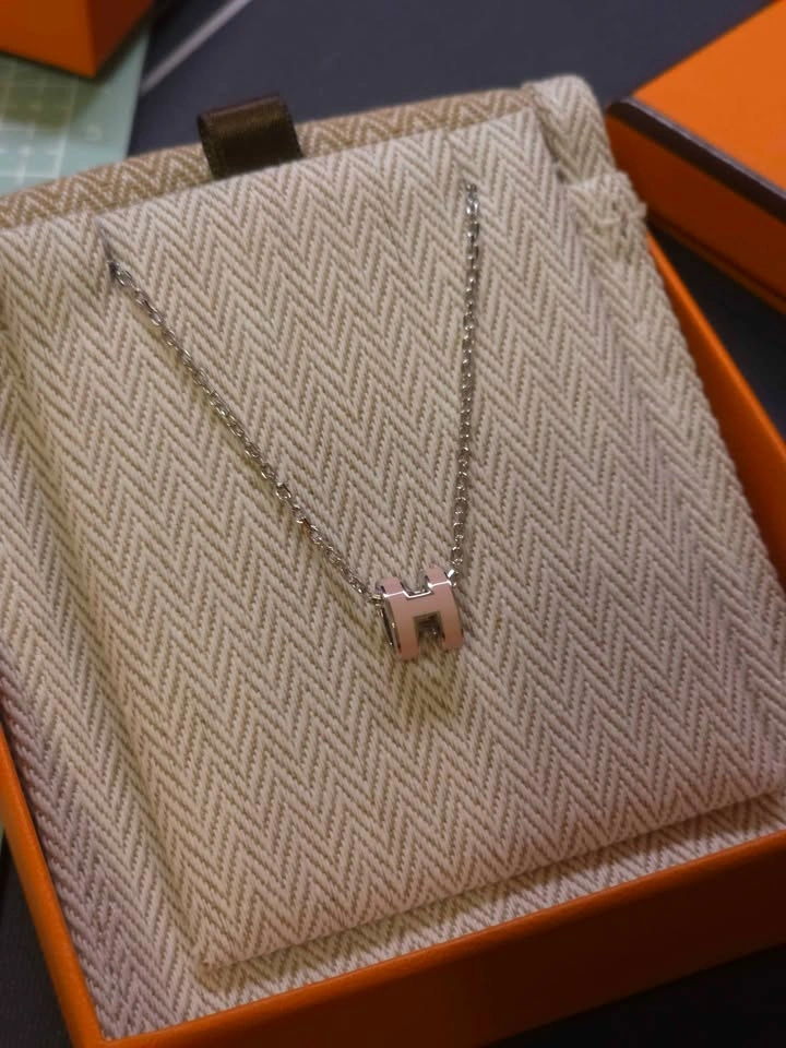 Hermès Pink Mini Pop H Necklace - photo 4