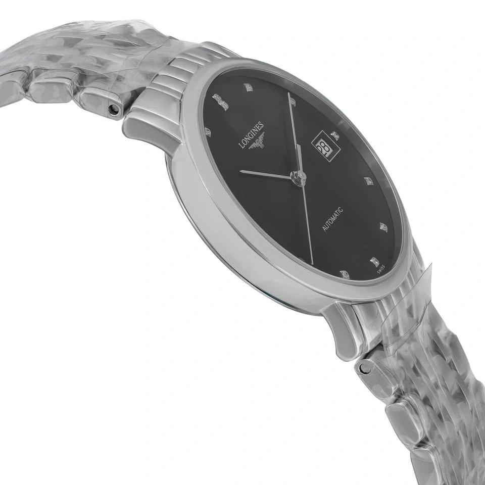 Longines Elegant Steel Black Diamond Dial Automatic Ladies Watch - photo 3