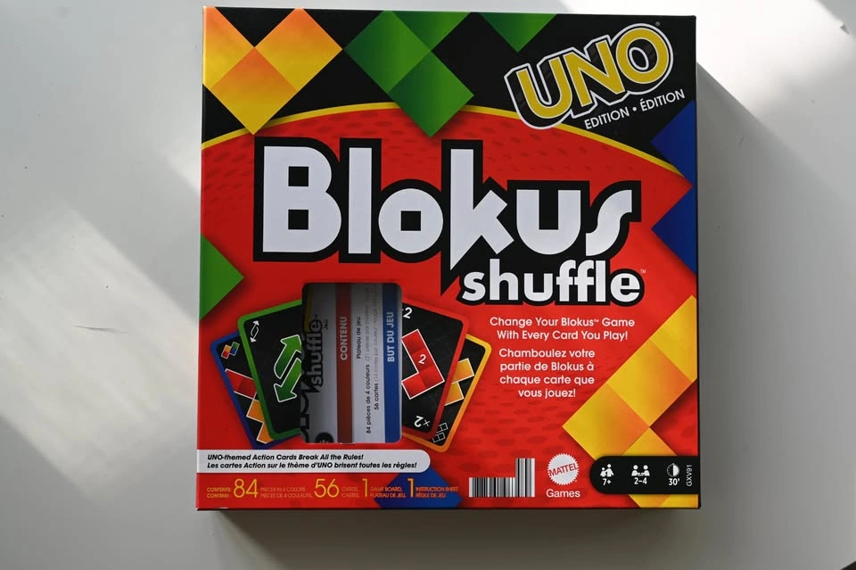 Blokus Shuffle UNO Edition Board Game - photo 2