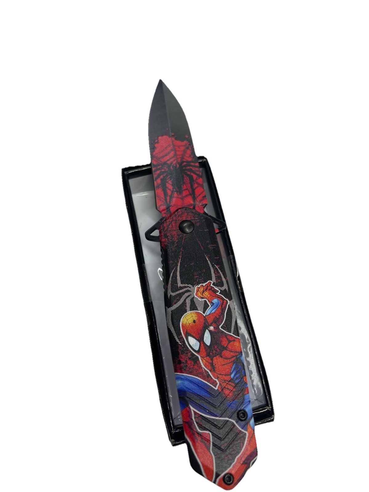 Spiderman Assisted Open Survival Pocket Knife - photo 2