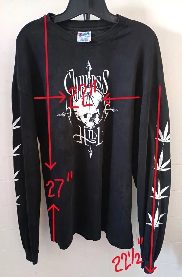 Vintage Cypress Hill Black Sunday Long Sleeve Shirt XL - photo 5