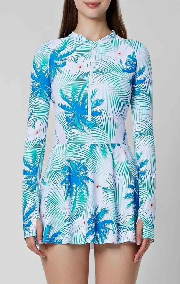 🌴 Brand New Tropical Swim Dress / Rash Guard