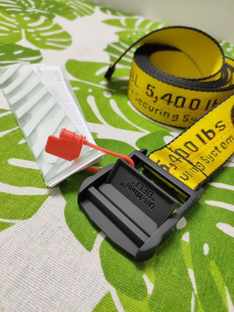 Off-White Nylon Industrial Yellow Belt - photo 2