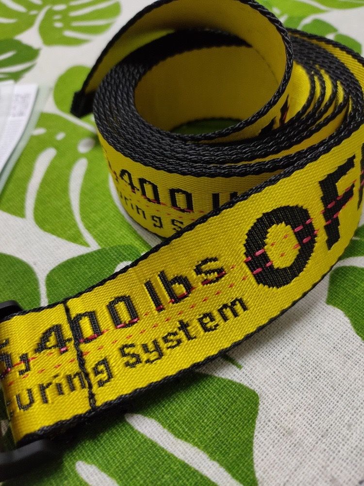 Off-White Nylon Industrial Yellow Belt - photo 3