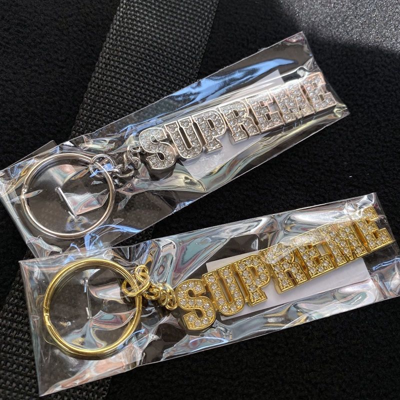 Supreme Block Logo Keychain
