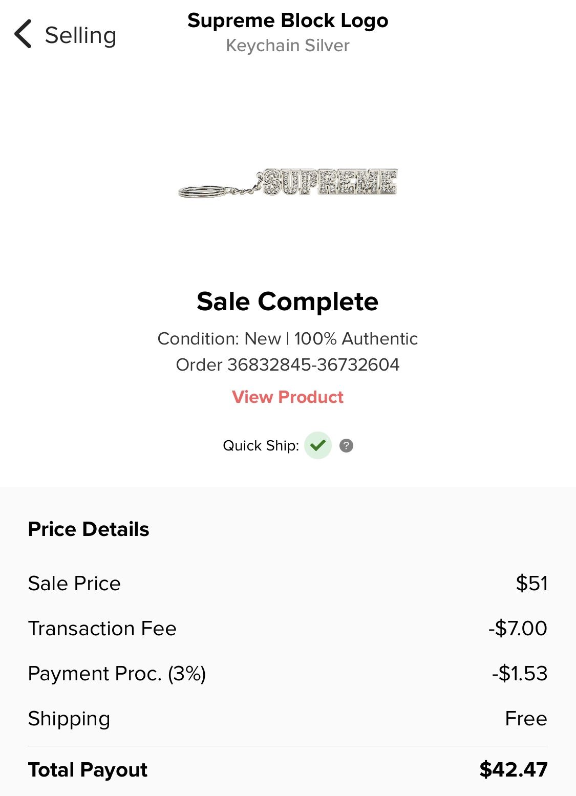 Supreme Block Logo Keychain - photo 4