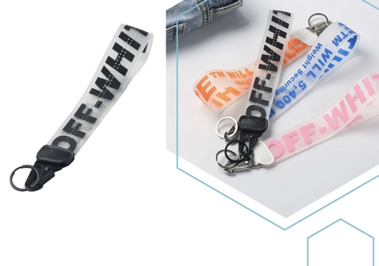 Off-white lanyard keychain - photo 3