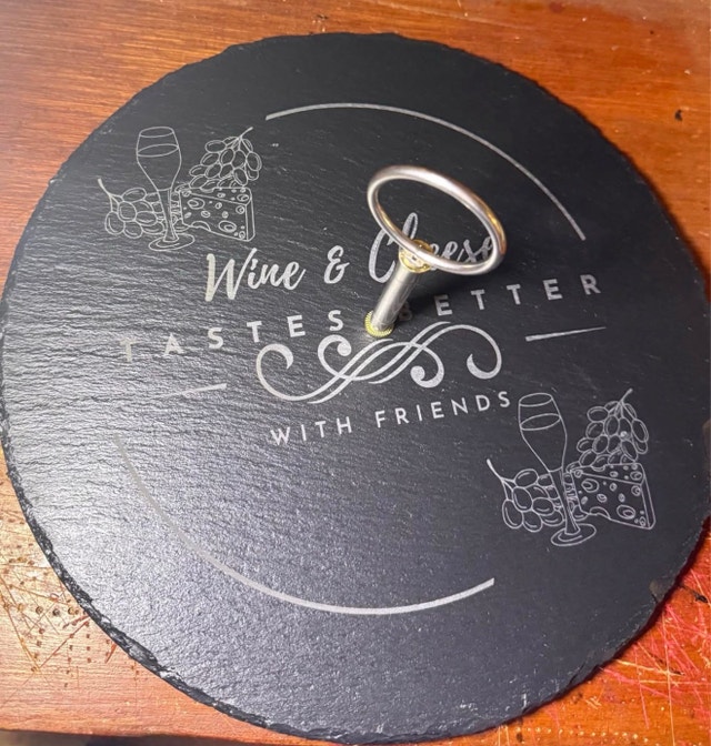 Custom Engraved Slate Serving Tray - photo 3