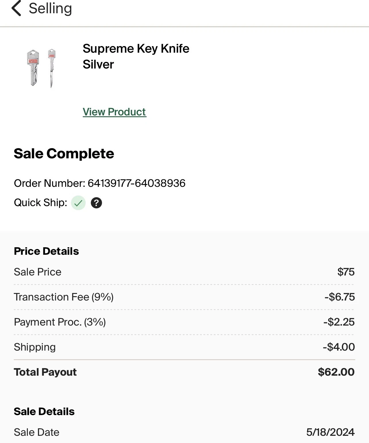 Supreme Key Knife Silver - photo 3