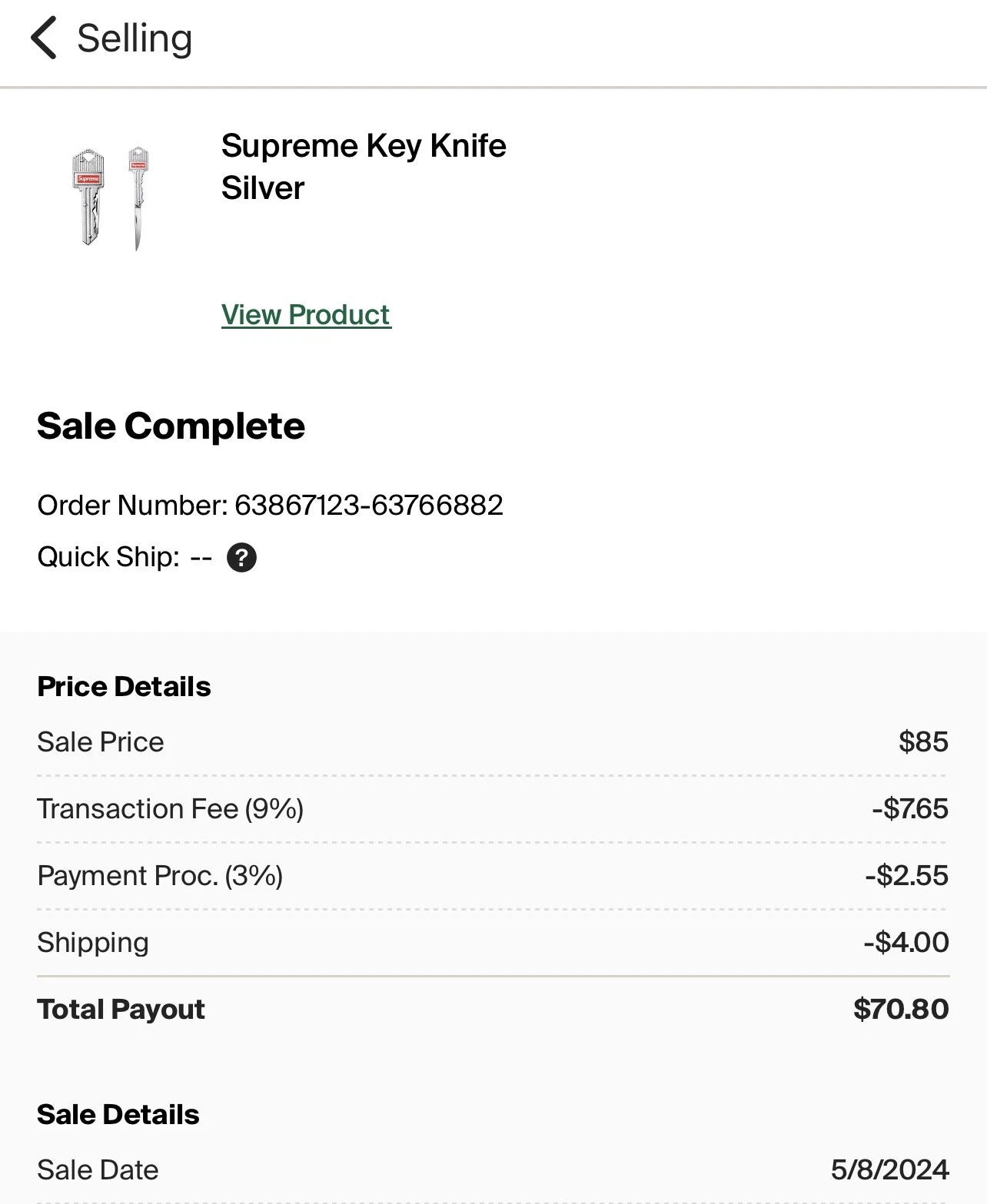 Supreme Key Knife Silver - photo 4