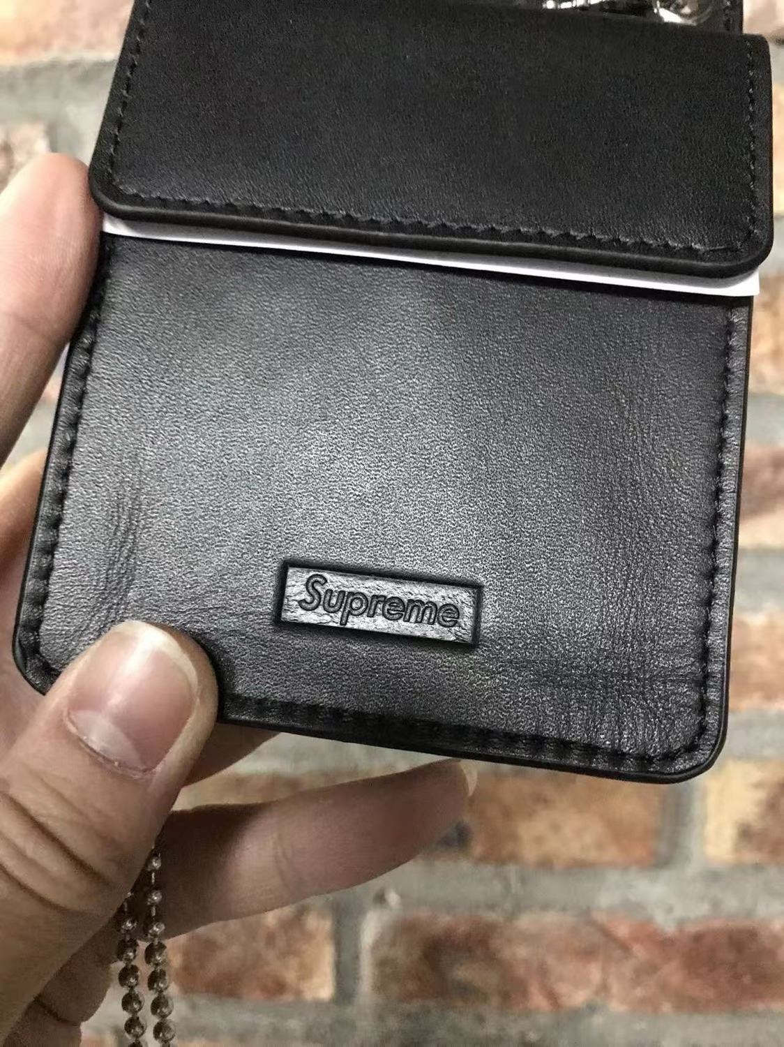 Supreme Leather ID Chain Wallet - photo 3