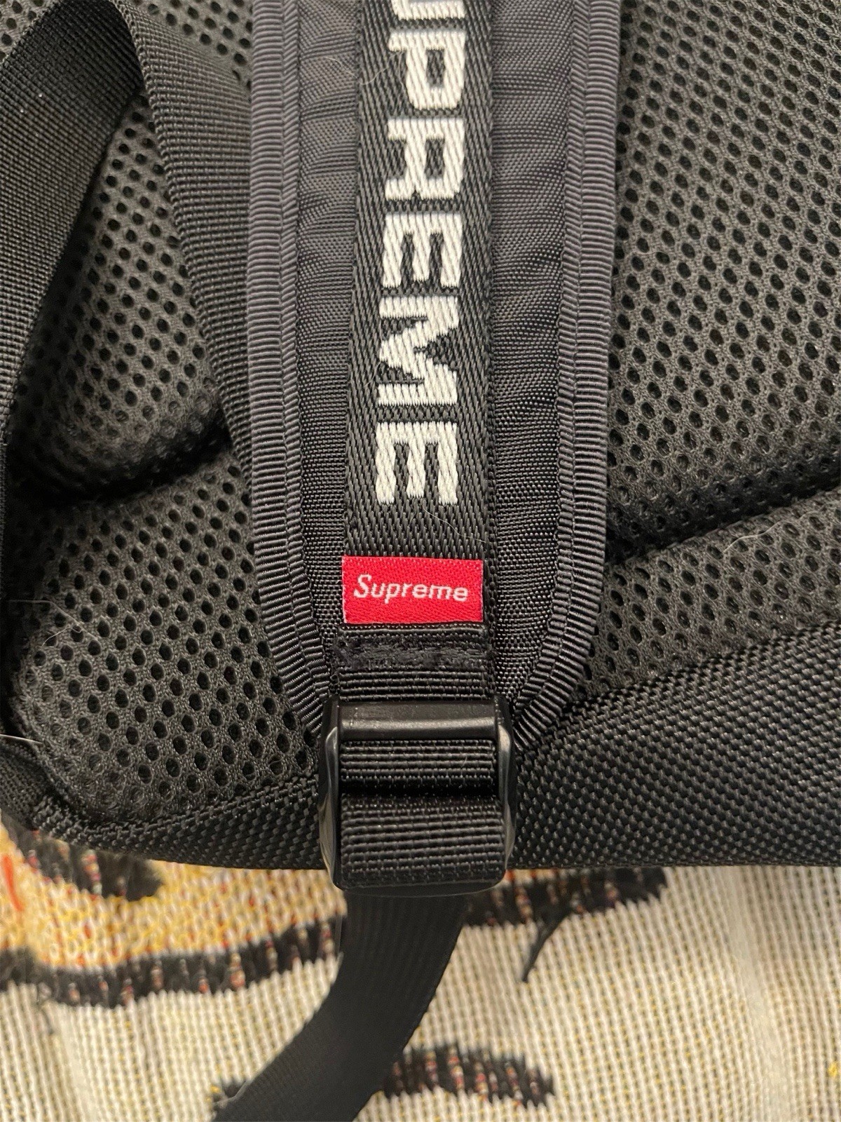 SUPREME FW22 Black Backpack - photo 3
