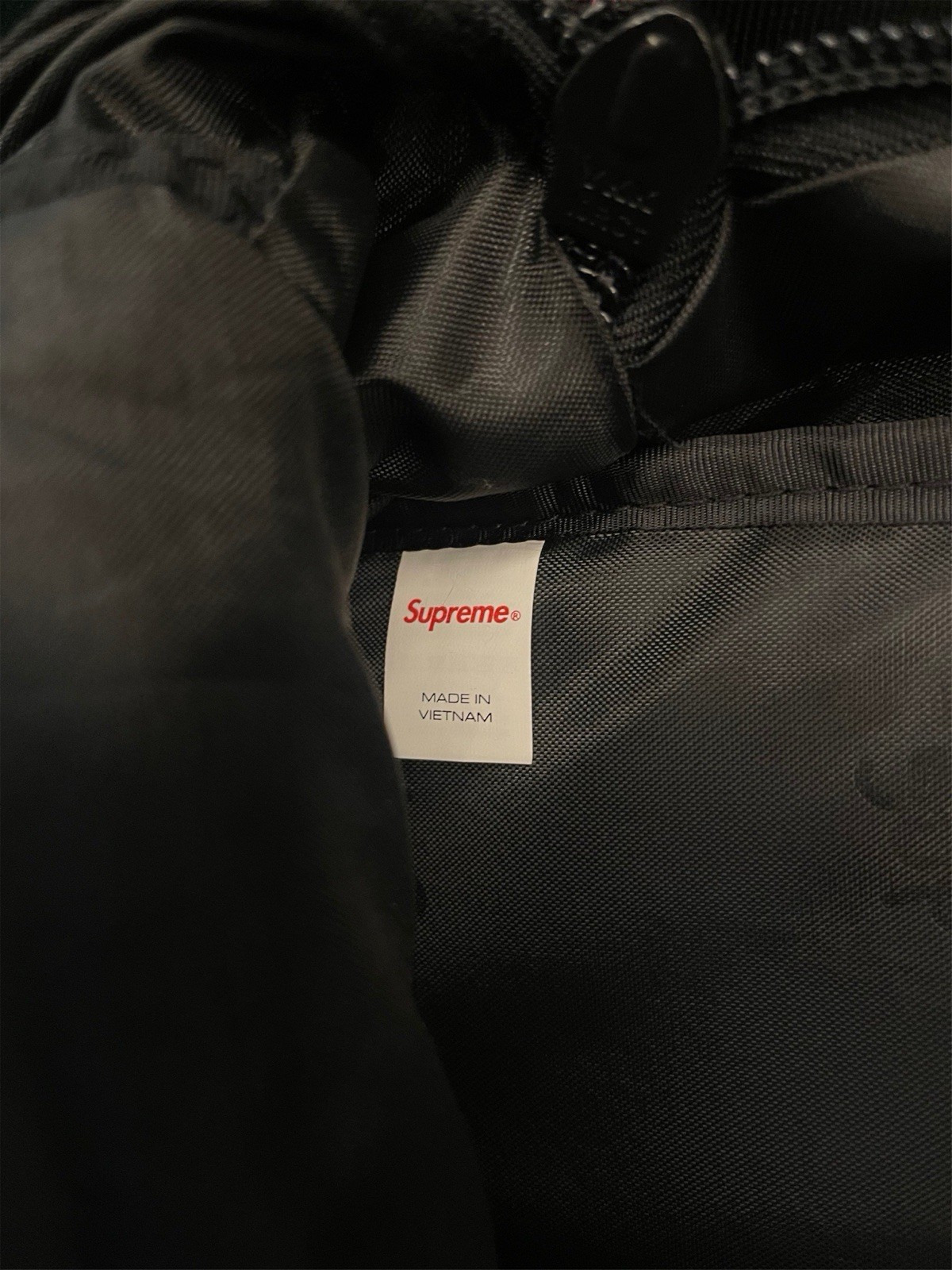 SUPREME FW22 Black Backpack - photo 4