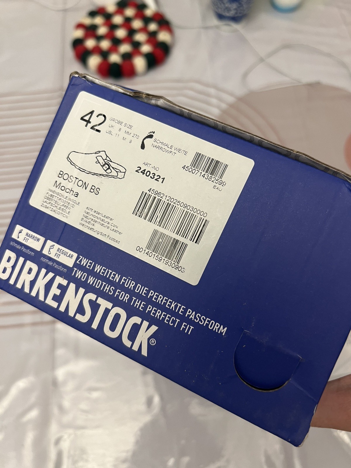Birkenstock Boston Clogs - Brown Suede - Size 42/43 - photo 2