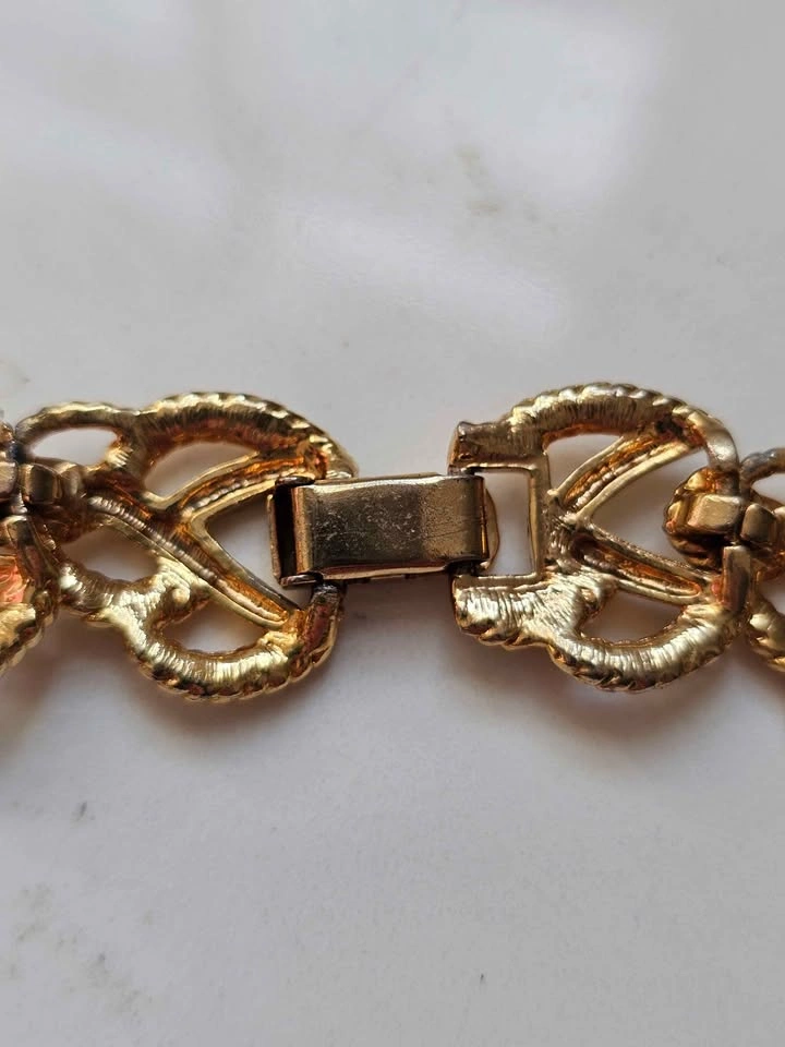 Vintage Textured Gold-Tone Link Choker (15.5") - photo 5