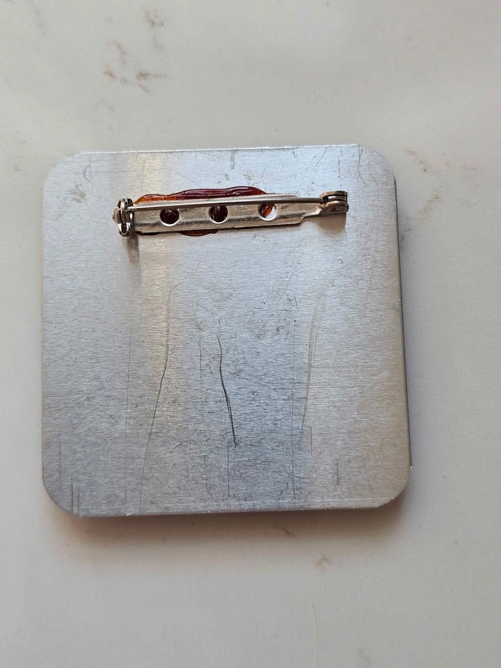 Vintage MCM Geometric Brooch - photo 3