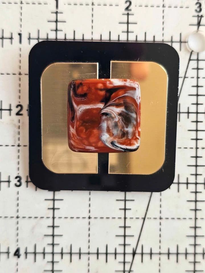 Vintage MCM Geometric Brooch - photo 4