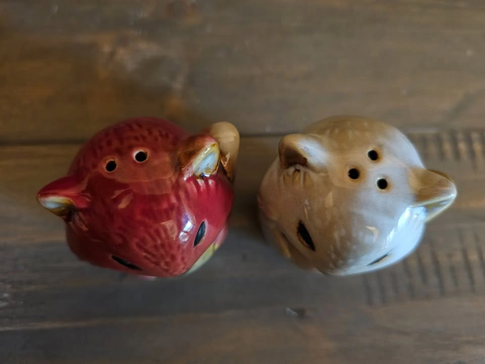 Fox Salt & Pepper Shakers - Woodland Kitchen Decor - photo 3