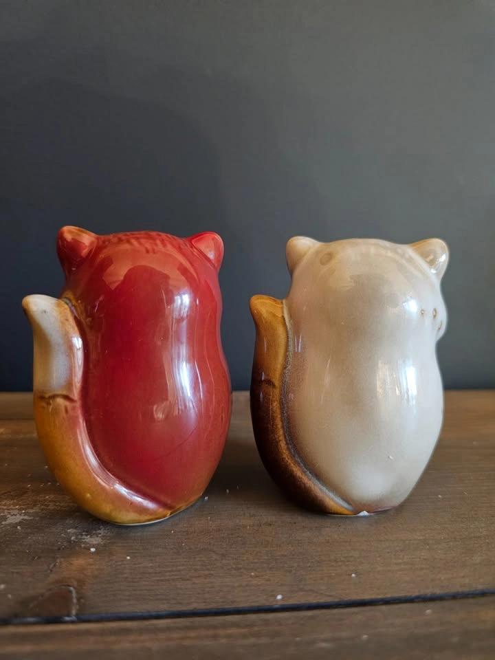 Fox Salt & Pepper Shakers - Woodland Kitchen Decor - photo 4