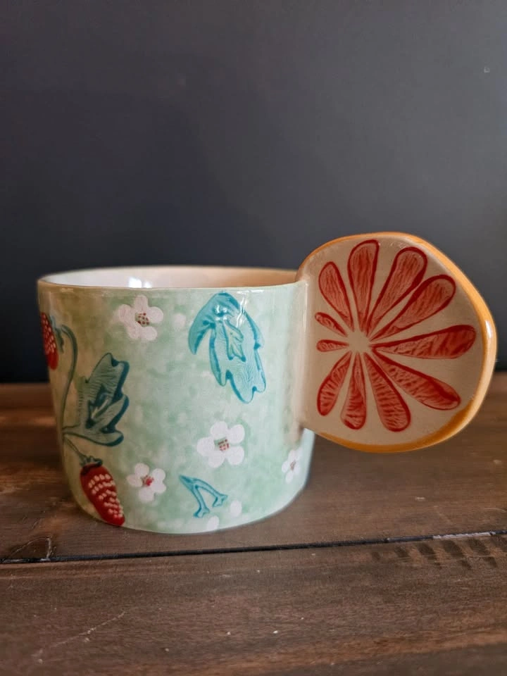 Anthropologie Slice of Life Strawberry Mug - photo 2