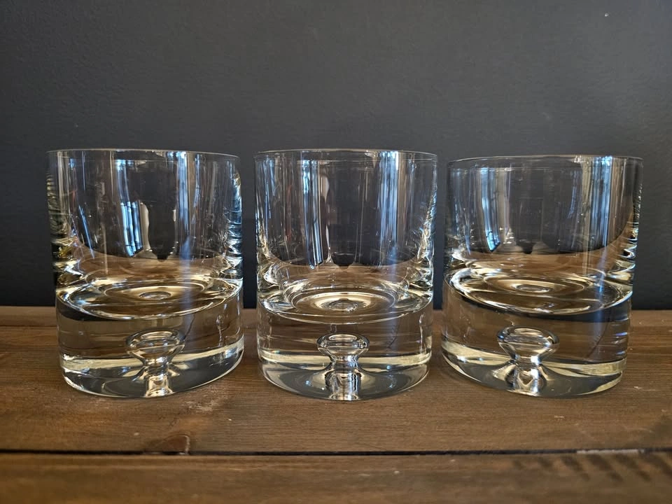 Krosno Bubble Base Whiskey Glasses - Set of 3 - photo 3