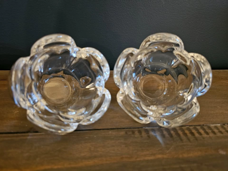 2 Royal Copenhagen Lotus Tealight Holders - Torben Jørgensen - photo 2