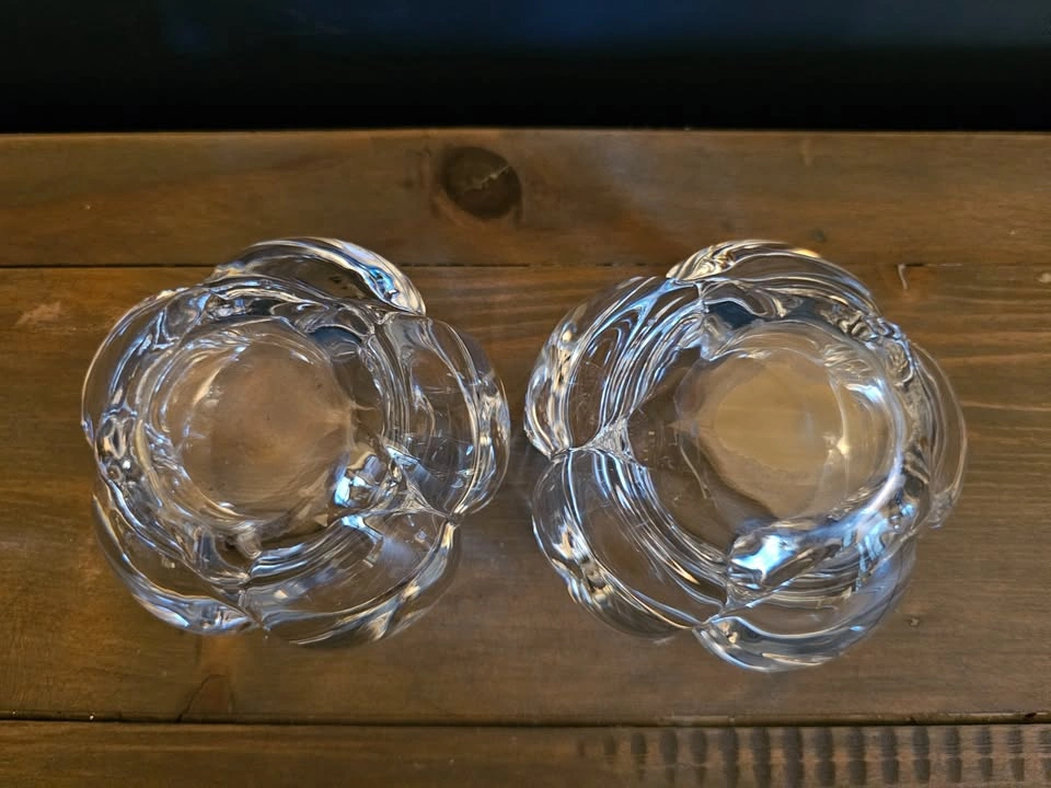 2 Royal Copenhagen Lotus Tealight Holders - Torben Jørgensen - photo 3