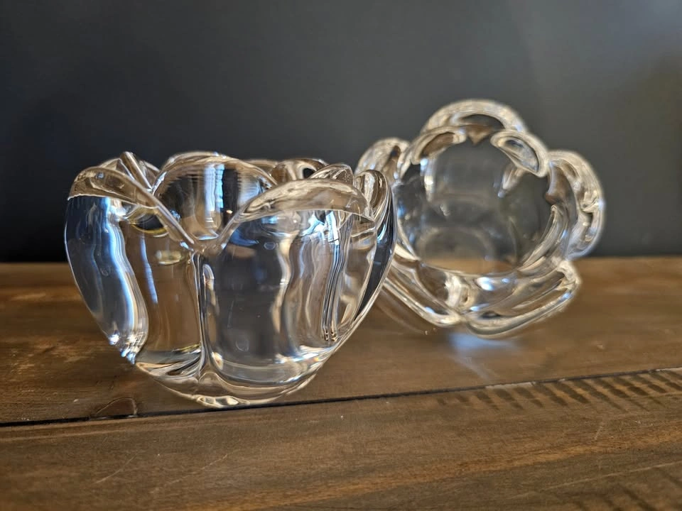 2 Royal Copenhagen Lotus Tealight Holders - Torben Jørgensen - photo 4