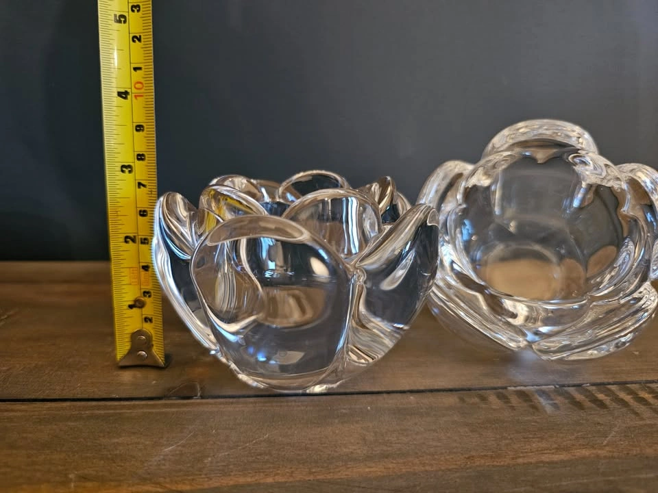 2 Royal Copenhagen Lotus Tealight Holders - Torben Jørgensen - photo 5