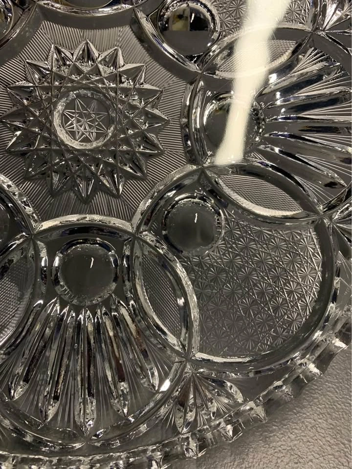 Bohemian lead Crystal cake/tart plate - photo 2