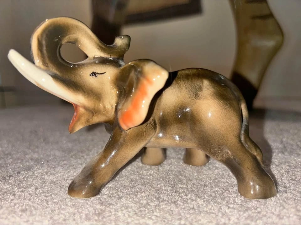 Ceramic elephant figurine