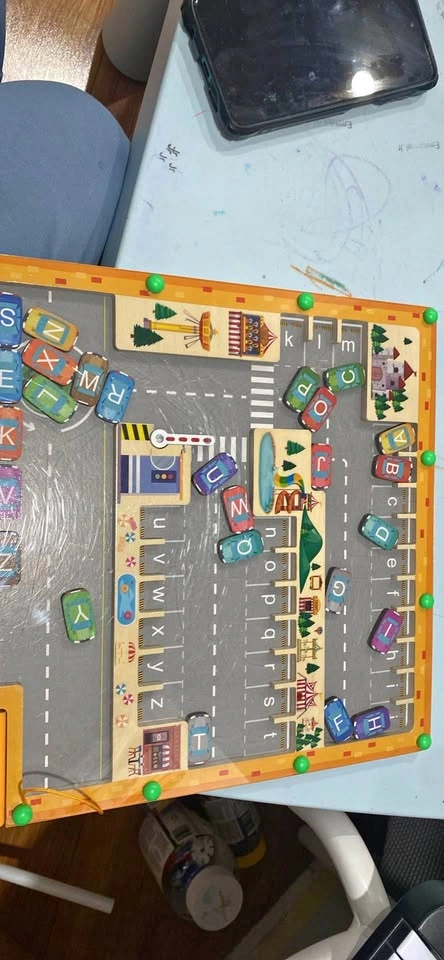 Magnetic Alphabet and Car Board