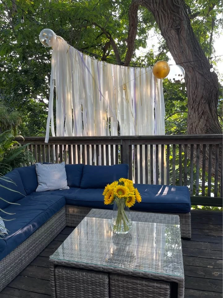 Outdoor Sectional Set + Fire Table + Storage - photo 2