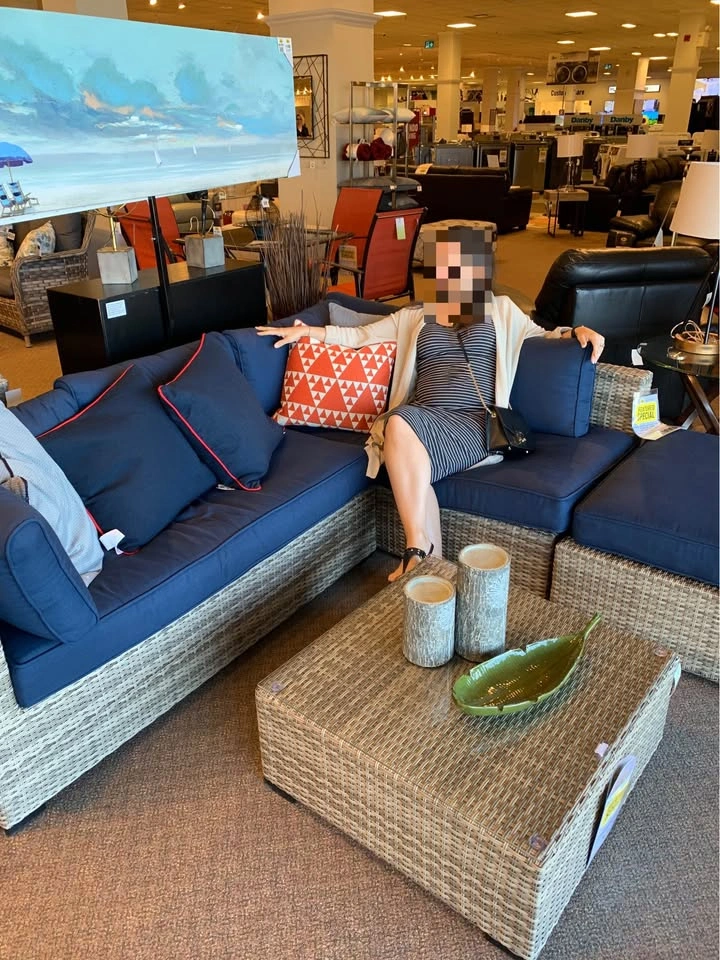 Outdoor Sectional Set + Fire Table + Storage - photo 4