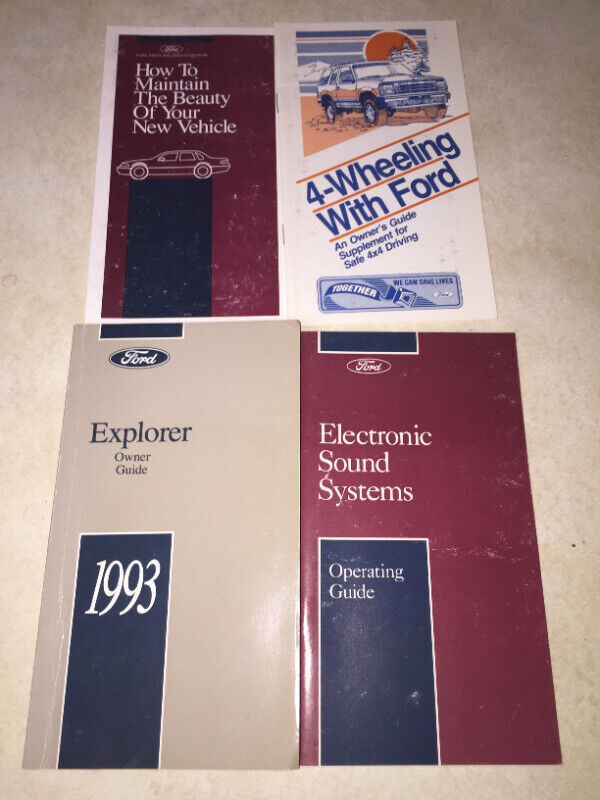 1993 Ford Explorer Owner's Manual - photo 3