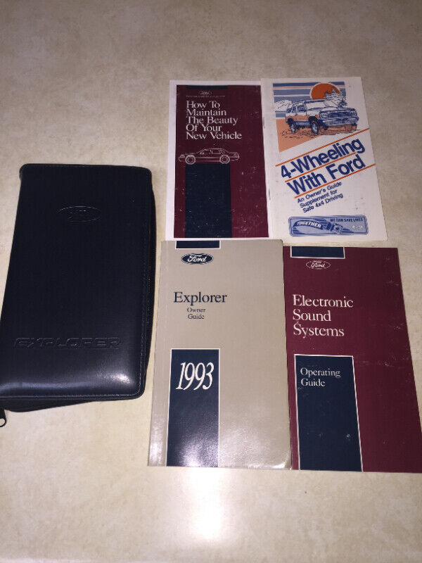 1993 Ford Explorer Owner's Manual - photo 4