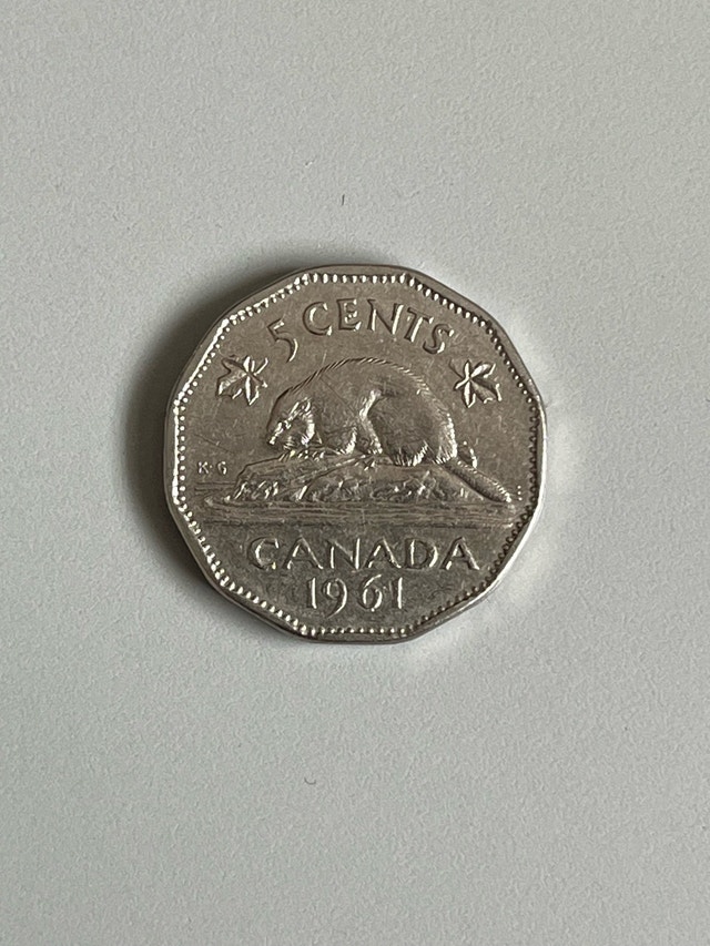 1961 Canadian Nickel Coin