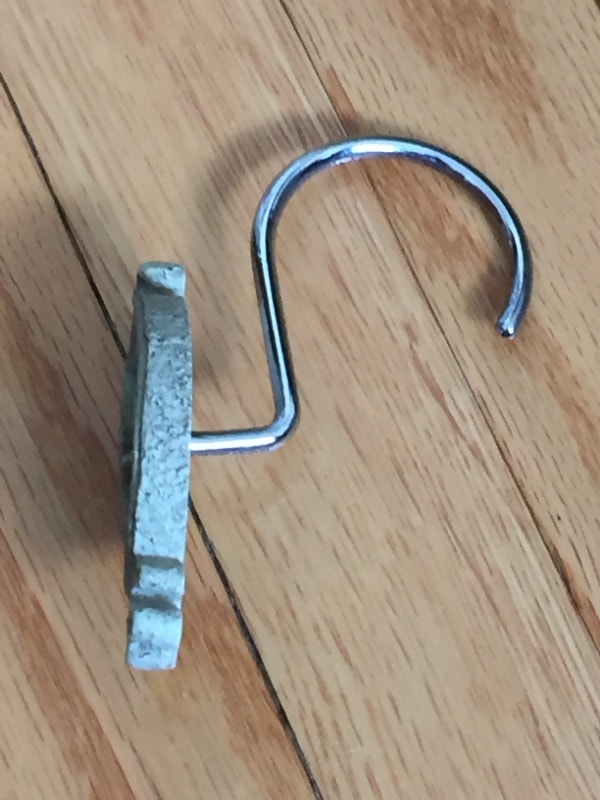 Vintage 12 shower curtain hooks - photo 4