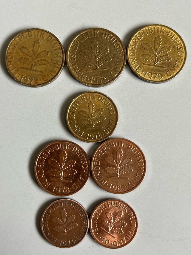 1970s / 1980s German Coins - photo 2